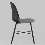 Стул из прочного пластика на металлическом основании Anora Black варинант исполнения - 3 | Loft Concept в Красноярске