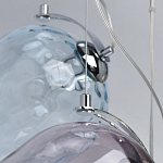 Люстра каскадная с 9-ю разноцветными стеклянными плафонами Kaleido варинант исполнения - 11 | Loft Concept в Красноярске