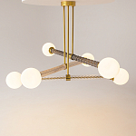 Люстра со стеклянными вставками Helios варинант исполнения - 2 | Loft Concept в Красноярске