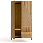 Шкаф с геометрическим рисунком на дверцах Anders Light Wood варинант исполнения - 3 | Loft Concept в Красноярске