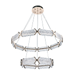 Люстра с 2-мя кольцами с текстурным природным рисунком IceFlame варинант исполнения - 9 | Loft Concept в Красноярске