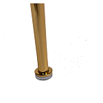 Стул велюровый хаки на золотистых металлических ножках Vendramin Chair варинант исполнения - 6 | Loft Concept в Красноярске