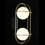 Бра настенное с 2 белыми плафонами Karina варинант исполнения - 2 | Loft Concept в Красноярске