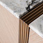 Тумба под телевизор с мраморной столешницей Uniqueness Marble варинант исполнения - 3 | Loft Concept в Красноярске