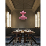 Подвесной вязаный розовый светильник «Моника» варинант исполнения - 2 | Loft Concept в Красноярске