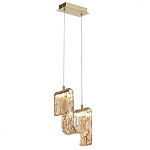 Подвесной светильник волнистой формы из фактурного стекла Wave варинант исполнения - 3 | Loft Concept в Красноярске