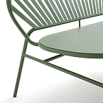 Зелёная скамья из стали Goodwin Metal Bench Green варинант исполнения - 2 | Loft Concept в Красноярске