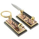 Настольный письменный набор из яшмы Manager Organizer варинант исполнения - 9 | Loft Concept в Красноярске