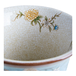 Ваза из голубого фарфора с бронзовыми элементами Blue Garden варинант исполнения - 4 | Loft Concept в Красноярске