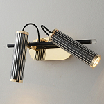 Бра с двумя цилиндрическими плафонами на магнитном креплении Bronze Concert варинант исполнения - 1 | Loft Concept в Красноярске