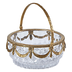 Корзиночка из прозрачного стекла с бронзовой ручкой Eden Garden варинант исполнения - 2 | Loft Concept в Красноярске