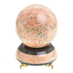 Часы настольные в виде шара из натурального камня Ball Stone Clock варинант исполнения - 3 | Loft Concept в Красноярске