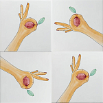 Плитка дизайнерская с рисунком Лимон варинант исполнения - 1 | Loft Concept в Красноярске