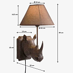 Бра Носорог Rhinoceros варинант исполнения - 7 | Loft Concept в Красноярске