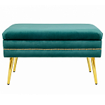 Мягкая банкетка с зоной для хранения Casket Green варинант исполнения - 1 | Loft Concept в Красноярске