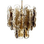 Люстра из круглых стеклянных элементов Vienna варинант исполнения - 1 | Loft Concept в Красноярске