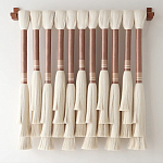 Плетеное настенное украшение с кистями Caballo Wall Hanging варинант исполнения - 3 | Loft Concept в Красноярске