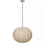 Подвесной светильник с бежевым тканевым абажуром Modern Textured Table Lamp варинант исполнения - 1 | Loft Concept в Красноярске