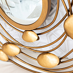 Зеркало в круглой раме украшенной раковинами с жемчугом Pearl in the Gleam варинант исполнения - 3 | Loft Concept в Красноярске