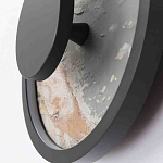 Бра круглое светодиодное с черной рамкой Stone Circle варинант исполнения - 3 | Loft Concept в Красноярске