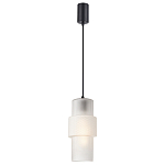 Подвесной светильник со стеклянным рифленым плафоном цилиндрической формы Eliara 13 варинант исполнения - 6 | Loft Concept в Красноярске