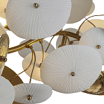 Люстра с белыми и золотистыми цветами G9 Dahlia Flowers Lamp варинант исполнения - 5 | Loft Concept в Красноярске