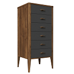 Комод из массива бука с 6-ю ящиками Tasteful Furniture варинант исполнения - 1 | Loft Concept в Красноярске