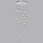 Люстра каскадня с 27-ю прозрачными шарообразными подвесами Bubbles Bocci варинант исполнения - 5 | Loft Concept в Красноярске