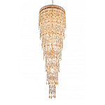 Люстра многоярусная каскадная с хрустальными подвесками Roul Crystal Light варинант исполнения - 5 | Loft Concept в Красноярске