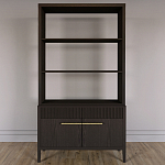 Стеллаж Primo с ящиками Темный орех варинант исполнения - 1 | Loft Concept в Красноярске