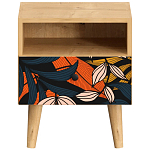 Прикроватная тумба с изображением на ящике Elise Nightstand варинант исполнения - 9 | Loft Concept в Красноярске
