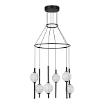 Люстра светодиодная с 6-ю сферическими стеклянными плафонами Splatter варинант исполнения - 3 | Loft Concept в Красноярске