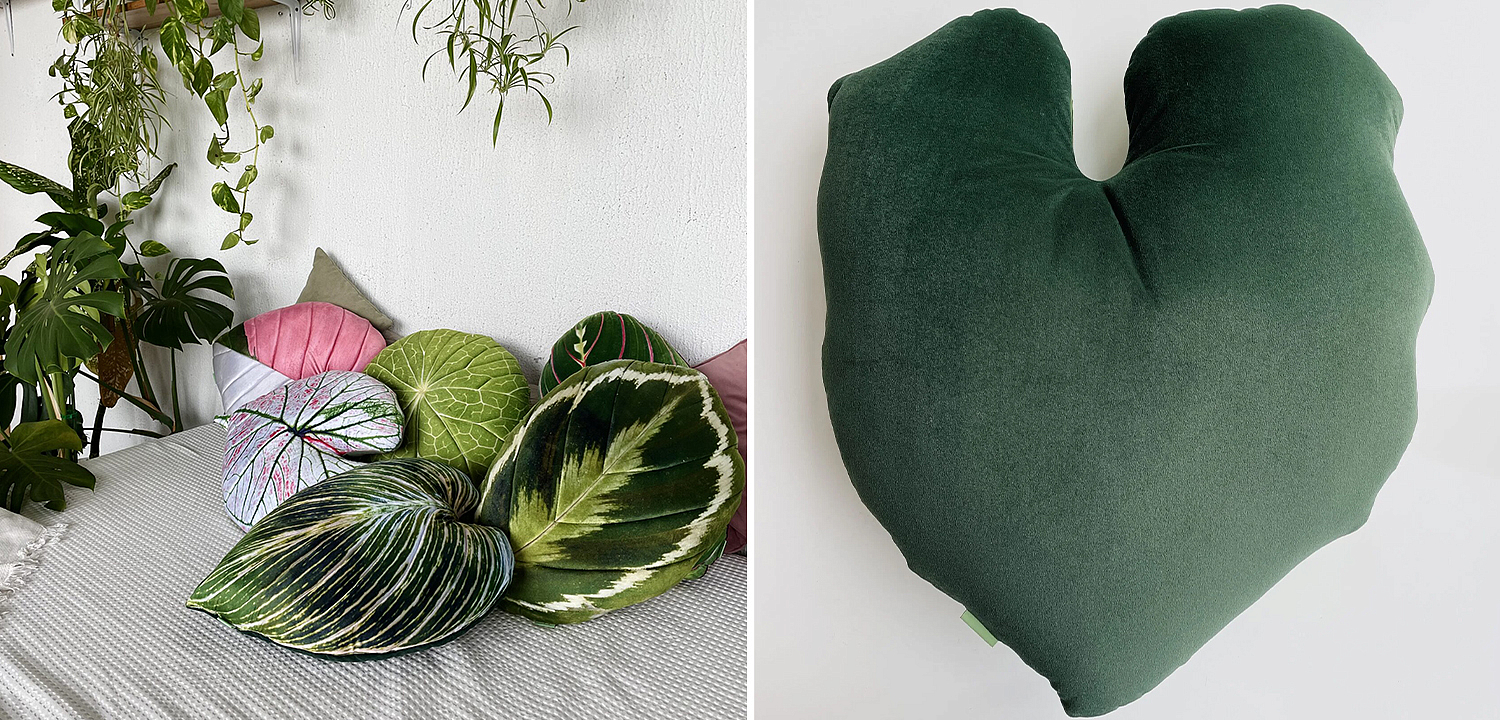 Декоративная подушка Botanical Cushion Philodendron Декоративная подушка Botanical Cushion Philodendron - Loft-Concept в Красноярске
