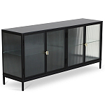 Сервант четырехдверный с рифленым стеклом The Keeper варинант исполнения - 1 | Loft Concept в Красноярске