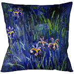 Подушка декоративная Ирисы Impressionism in Art варинант исполнения - 1 | Loft Concept в Красноярске