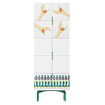 Тумба белая с рисунком Tall Forest Ok White варинант исполнения - 1 | Loft Concept в Красноярске