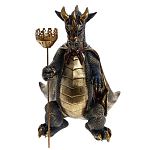 Подсвечник в виде дракона Dragon candlestick Brown Gold варинант исполнения - 1 | Loft Concept в Красноярске