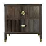 Тумба прикроватная с двумя ящиками Elsa Dreams Walnut варинант исполнения - 5 | Loft Concept в Красноярске