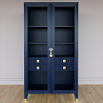 Дизайнерский шкаф витрина Elsa Dreams Blue с 4-мя ящиками варинант исполнения - 1 | Loft Concept в Красноярске