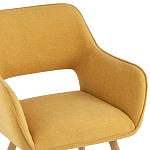 Стул в рогожке желтого цвета NEASAN STOOL варинант исполнения - 7 | Loft Concept в Красноярске