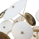 Люстра с белыми и золотистыми цветами Dahlia Flowers Lamp варинант исполнения - 7 | Loft Concept в Красноярске