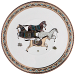 Чайный сервиз из фарфора с изображением лошадей на 6 персон 15 предметов Porcelain Horse Set  варинант исполнения - 6 | Loft Concept в Красноярске