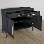 Буфет Primo с двумя ящиками и двумя фасадами Черный дуб варинант исполнения - 4 | Loft Concept в Красноярске