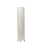 Торшер из перламутра на металлическом каркасе Indonesian Cylinder варинант исполнения - 4 | Loft Concept в Красноярске