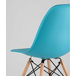 Пластиковый стул на ножках из массива бука Eames Torquoise варинант исполнения - 3 | Loft Concept в Красноярске