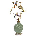 Фарфоровый подсвечник с бронзовым декором Eden Garden варинант исполнения - 2 | Loft Concept в Красноярске