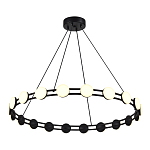 Люстра кольцевая с круглыми светодиодными источниками света Maxine Light варинант исполнения - 4 | Loft Concept в Красноярске