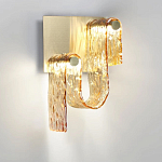 Бра волнистой формы из фактурного стекла Wave варинант исполнения - 6 | Loft Concept в Красноярске