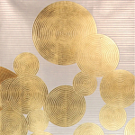 Обои ручная роспись в стиле Арт-деко Namban Colourway SC-289 on gold gilded paper варинант исполнения - 2 | Loft Concept в Красноярске