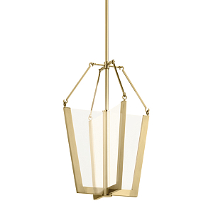  Подвесной светильник золотого цвета в форме фонаря Kichler